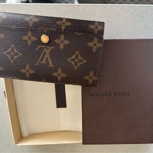 Louis Vuitton Brown and Tan Monogram small wallet